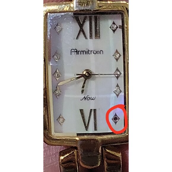 Armitron Now Womens Gold-Tone Bracelet Watch With Roman Numerals Mother of Pearl - Picture 9 of 9